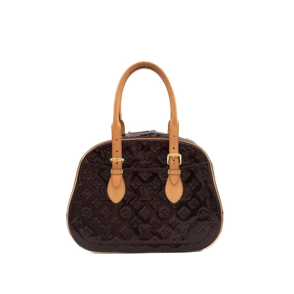 Louis Vuitton Purple Leather Handbag Excellent Condition